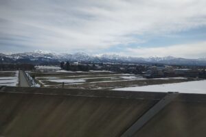 新幹線からの立山連峰